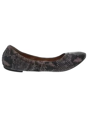 Lucky Brand Emmie Ballet Flats Women 7 Snake Print Slip On Shoes
